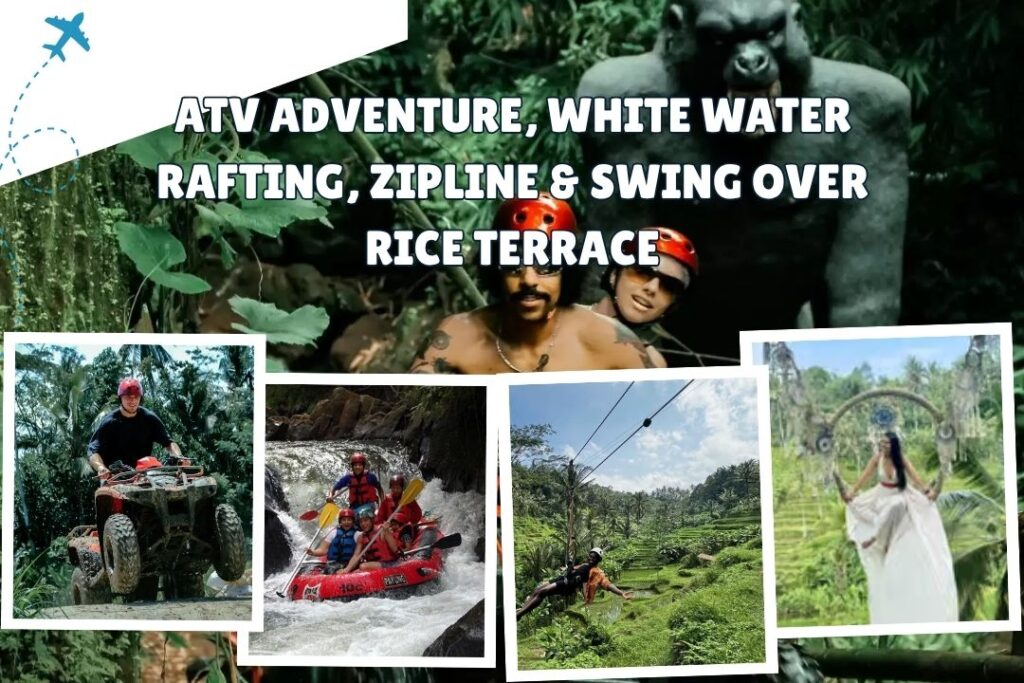 ATV Adventure, White Water Rafting, Zipline & Swing Over Rice Terrace